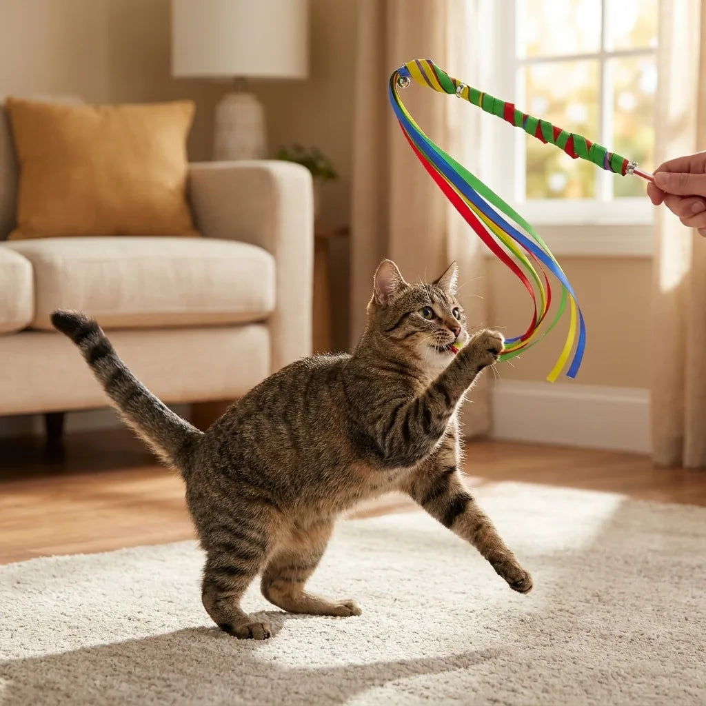 Romiley Pet Stop Interactive Cat Toy for Indoor Play