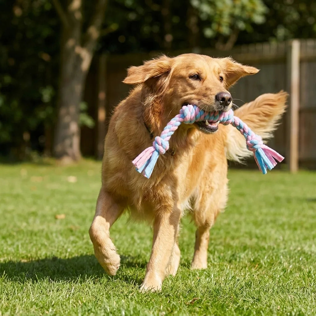 Romiley Pet Stop 40cm Fleece Rope Dog Toy