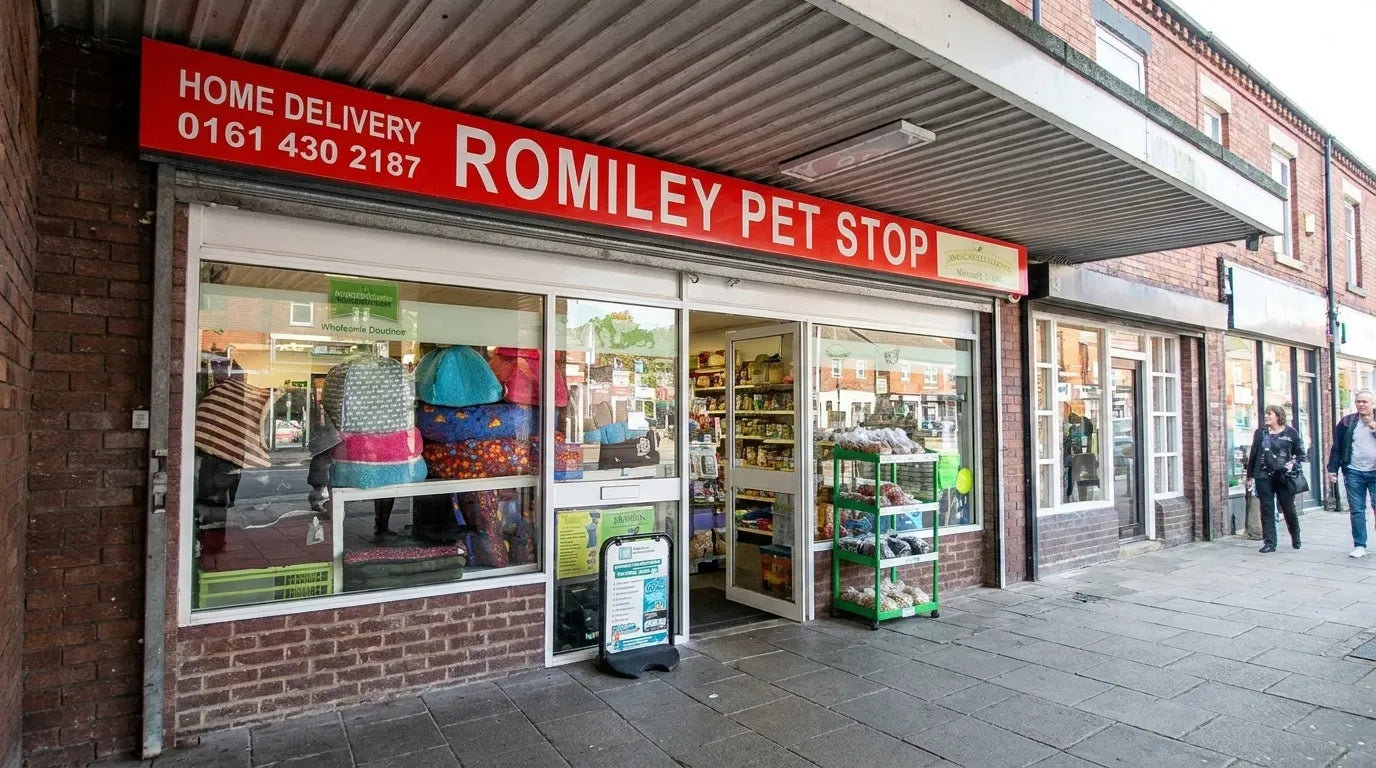 Romiley Pet Stop shopfront