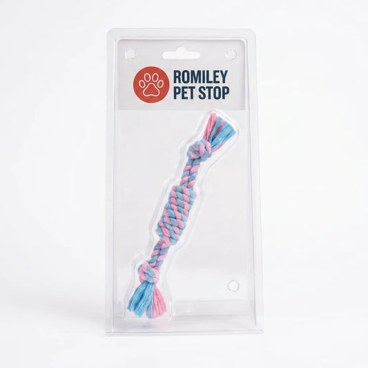 Romiley Pet Stop 40cm Fleece Rope Dog Toy